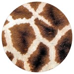 Giraffe Skin Texture Round Trivet