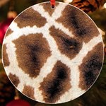 Giraffe Skin Texture UV Print Acrylic Ornament Round