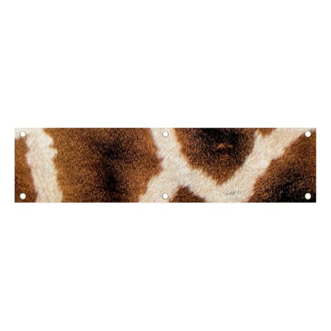 Giraffe Skin Texture Banner and Sign 4  x 1  from ArtsNow.com Front