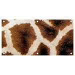 Giraffe Skin Texture Banner and Sign 4  x 2 