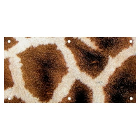 Giraffe Skin Texture Banner and Sign 6  x 3  from ArtsNow.com Front