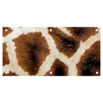 Giraffe Skin Texture Banner and Sign 6  x 3 