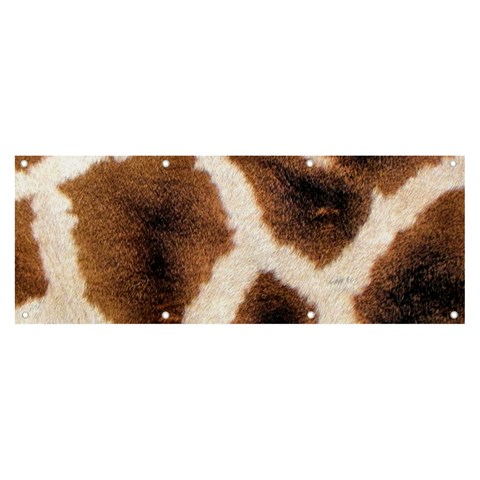 Giraffe Skin Texture Banner and Sign 8  x 3  from ArtsNow.com Front