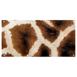 Giraffe Skin Texture Banner and Sign 8  x 4 