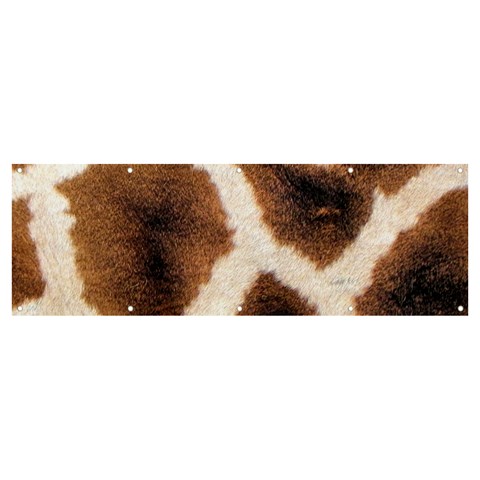 Giraffe Skin Texture Banner and Sign 12  x 4  from ArtsNow.com Front