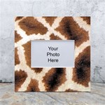 Giraffe Skin Texture White Box Photo Frame 4  x 6 