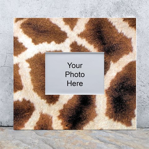 Giraffe Skin Texture White Wall Photo Frame 5  x 7  from ArtsNow.com Front