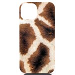 Giraffe Skin Texture iPhone 14 Black UV Print Case