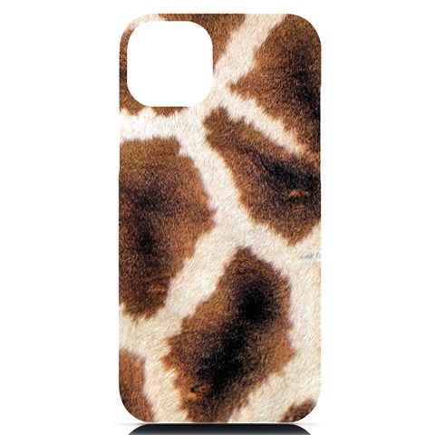 Giraffe Skin Texture iPhone 14 Plus Black UV Print Case from ArtsNow.com Front