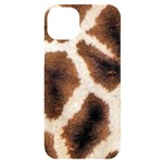 Giraffe Skin Texture iPhone 14 Plus Black UV Print Case