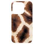 Giraffe Skin Texture iPhone 14 Pro Black UV Print Case