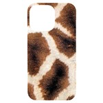 Giraffe Skin Texture iPhone 14 Pro Max Black UV Print Case