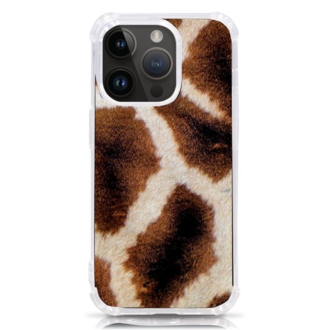 Giraffe Skin Texture iPhone 14 Pro TPU UV Print Case from ArtsNow.com Front