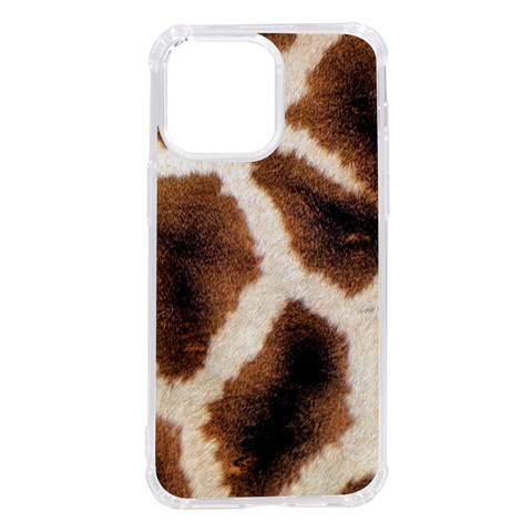 Giraffe Skin Texture iPhone 14 Pro Max TPU UV Print Case from ArtsNow.com Front