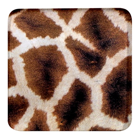 Giraffe Skin Texture Square Glass Fridge Magnet (4 pack) from ArtsNow.com Front