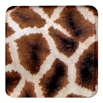 Giraffe Skin Texture Square Glass Fridge Magnet (4 pack)