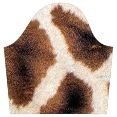 Giraffe Skin Texture Trumpet Sleeve Cropped Top from ArtsNow.com Sleeve Right