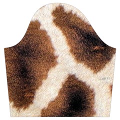 Giraffe Skin Texture Trumpet Sleeve Cropped Top from ArtsNow.com Sleeve Left