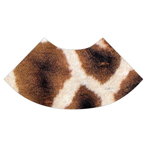 Giraffe Skin Texture Trumpet Sleeve Cropped Top from ArtsNow.com Cuff Right