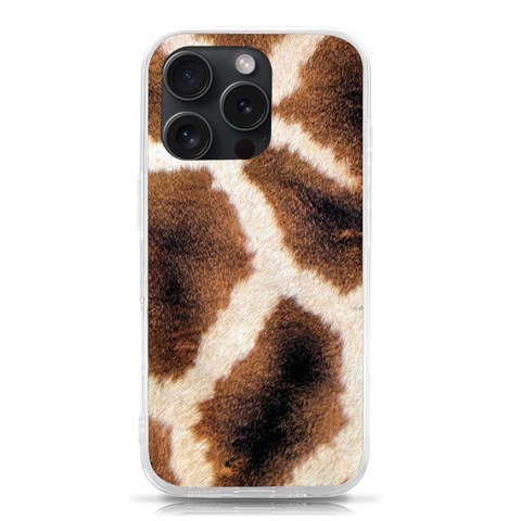 Giraffe Skin Texture iPhone 15 Pro TPU UV Print Case from ArtsNow.com Front