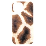 Giraffe Skin Texture iPhone 15 Black UV Print PC Hardshell Case