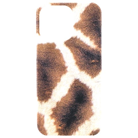 Giraffe Skin Texture iPhone 15 Pro Max Black UV Print PC Hardshell Case from ArtsNow.com Front