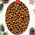 Giraffe Texture, Close-up, Giraffe Skin Texture Ornament (Oval)