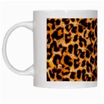 Giraffe Texture, Close-up, Giraffe Skin Texture White Mug