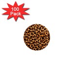 Giraffe Texture, Close-up, Giraffe Skin Texture 1  Mini Magnets (100 pack) 