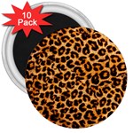 Giraffe Texture, Close-up, Giraffe Skin Texture 3  Magnets (10 pack) 