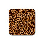 Giraffe Texture, Close-up, Giraffe Skin Texture Rubber Coaster (Square)