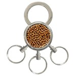 Giraffe Texture, Close-up, Giraffe Skin Texture 3-Ring Key Chain