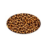 Giraffe Texture, Close-up, Giraffe Skin Texture Sticker (Oval)