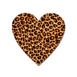 Giraffe Texture, Close-up, Giraffe Skin Texture Heart Magnet