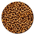 Giraffe Texture, Close-up, Giraffe Skin Texture Magnet 5  (Round)