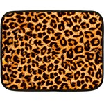 Giraffe Texture, Close-up, Giraffe Skin Texture Fleece Blanket (Mini)