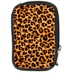 Giraffe Texture, Close-up, Giraffe Skin Texture Compact Camera Leather Case