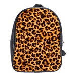 Giraffe Texture, Close-up, Giraffe Skin Texture School Bag (Large)