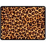 Giraffe Texture, Close-up, Giraffe Skin Texture Fleece Blanket (Large)