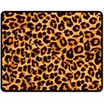 Giraffe Texture, Close-up, Giraffe Skin Texture Fleece Blanket (Medium)