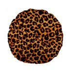 Giraffe Texture, Close-up, Giraffe Skin Texture Standard 15  Premium Round Cushions