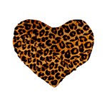 Giraffe Texture, Close-up, Giraffe Skin Texture Standard 16  Premium Heart Shape Cushions