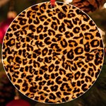 Giraffe Texture, Close-up, Giraffe Skin Texture UV Print Acrylic Ornament Round