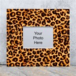 Giraffe Texture, Close-up, Giraffe Skin Texture White Wall Photo Frame 5  x 7 