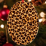 Giraffe Texture, Close-up, Giraffe Skin Texture UV Print Acrylic Ornament Oval