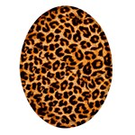 Giraffe Texture, Close-up, Giraffe Skin Texture Oval Glass Fridge Magnet (4 pack)