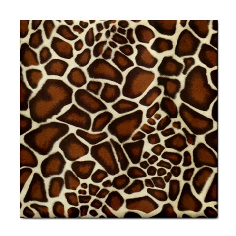 Giraffe Texture, Macro Tile Coaster from ArtsNow.com Front