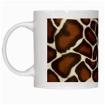 Giraffe Texture, Macro White Mug