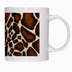 Giraffe Texture, Macro White Mug from ArtsNow.com Right