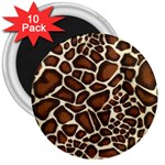 Giraffe Texture, Macro 3  Magnets (10 pack) 